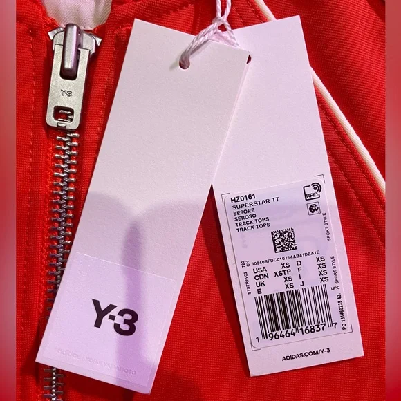 NEW!! Adidas Y-3 Yohji Yamamoto Full Zip Superstar Unisex Track Jacket